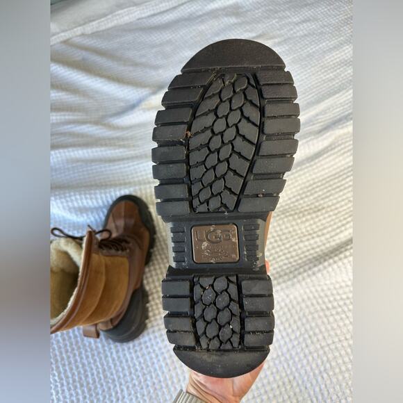 UGG Mens Butte Waterproof Leather Worchester Winter Snow Boot Size 9 - Picture 8 of 10